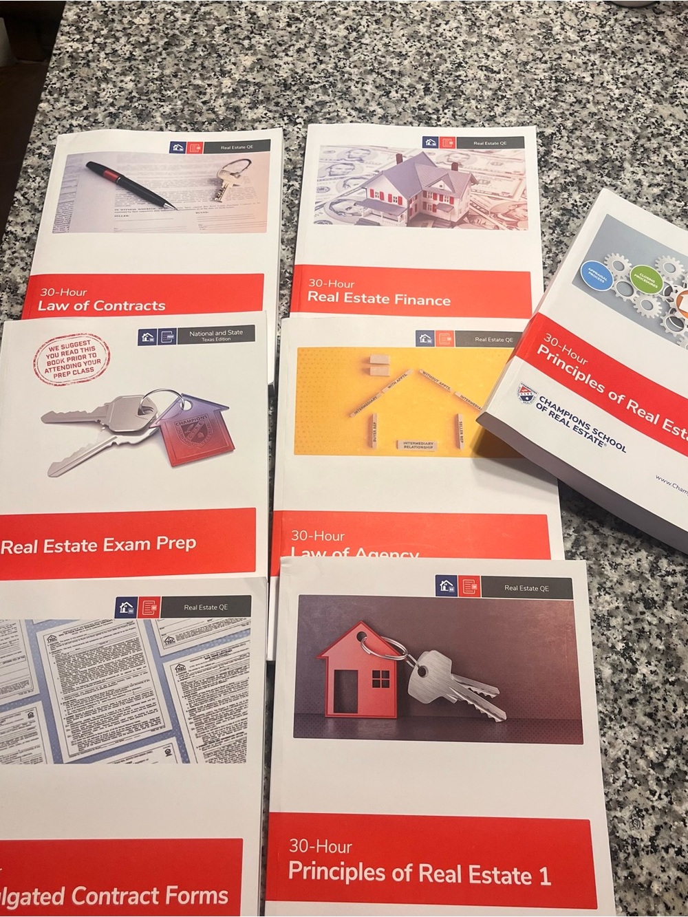 Champions School 30-Hour Principles of Real Estate 1 - Red and White Cover